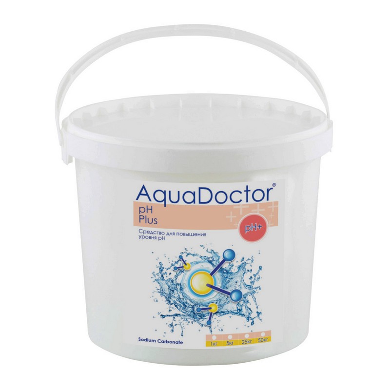 Купить PH Плюс, гранулы для повышения уровня pH воды AquaDoctor 50кг ведро AQ2738,