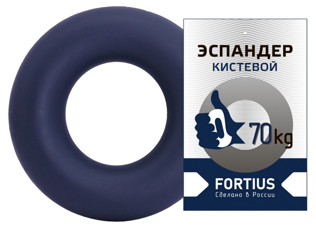 Купить Эспандер-кольцо Fortius 70 кг H180701-70NB темно-синий, NoBrand