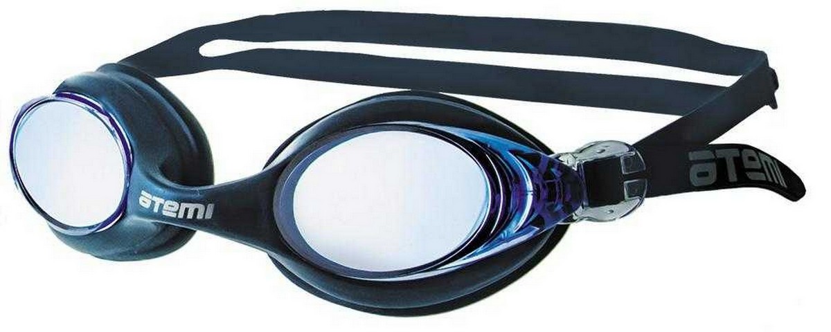 Купить Очки для плавания Atemi N7102 силикон, темно-синий,