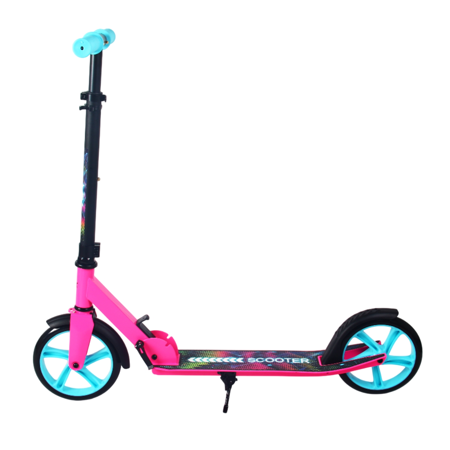 Самокат 200мм RGX RGX-SA200-30 pink (фонарь в подарок) 1500_1500