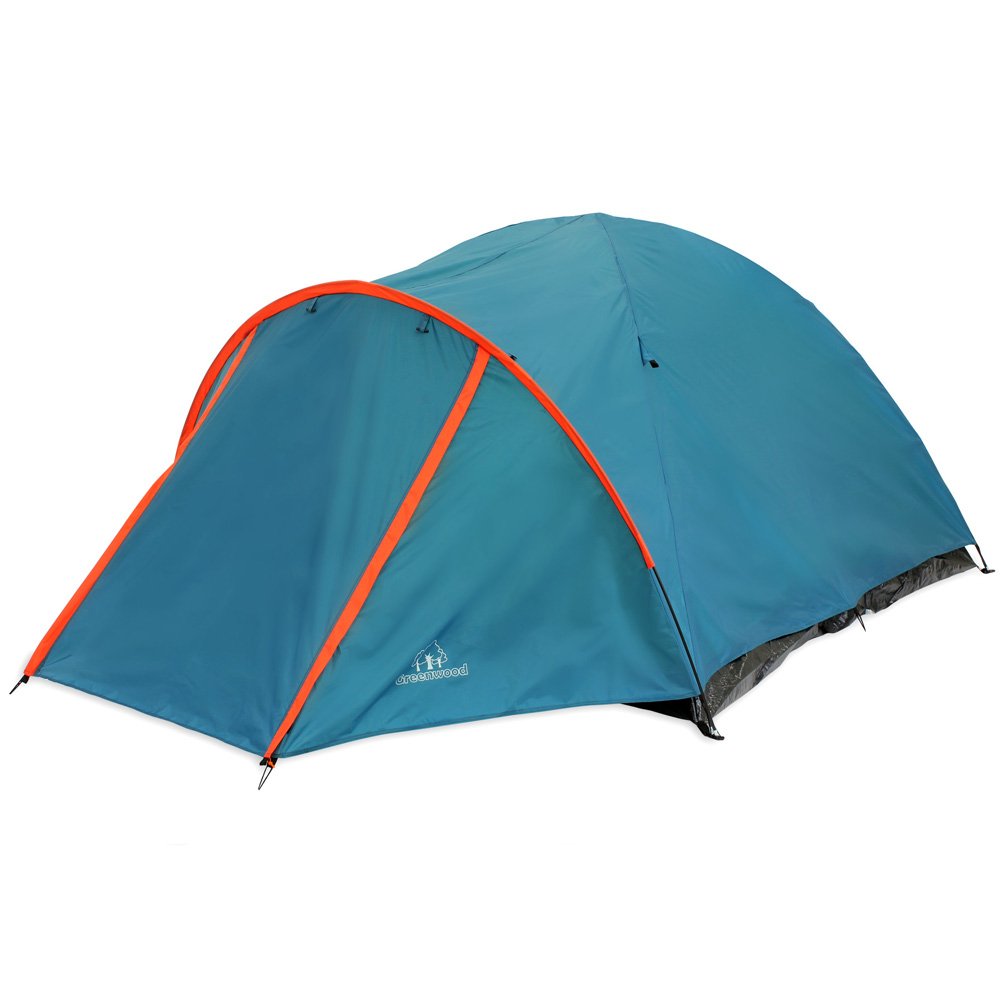 Палатка 3-х местная Greenwood Target 3 синий/оранжевый 1000_1000