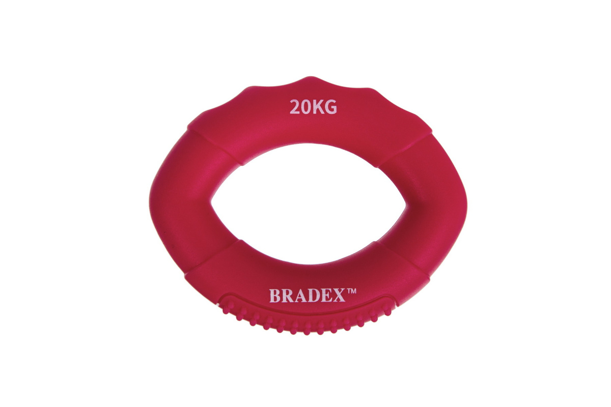 фото Кистевой эспандер 20 кг bradex овальной формы (resistance bands 40 lb) sf 0573 розовый