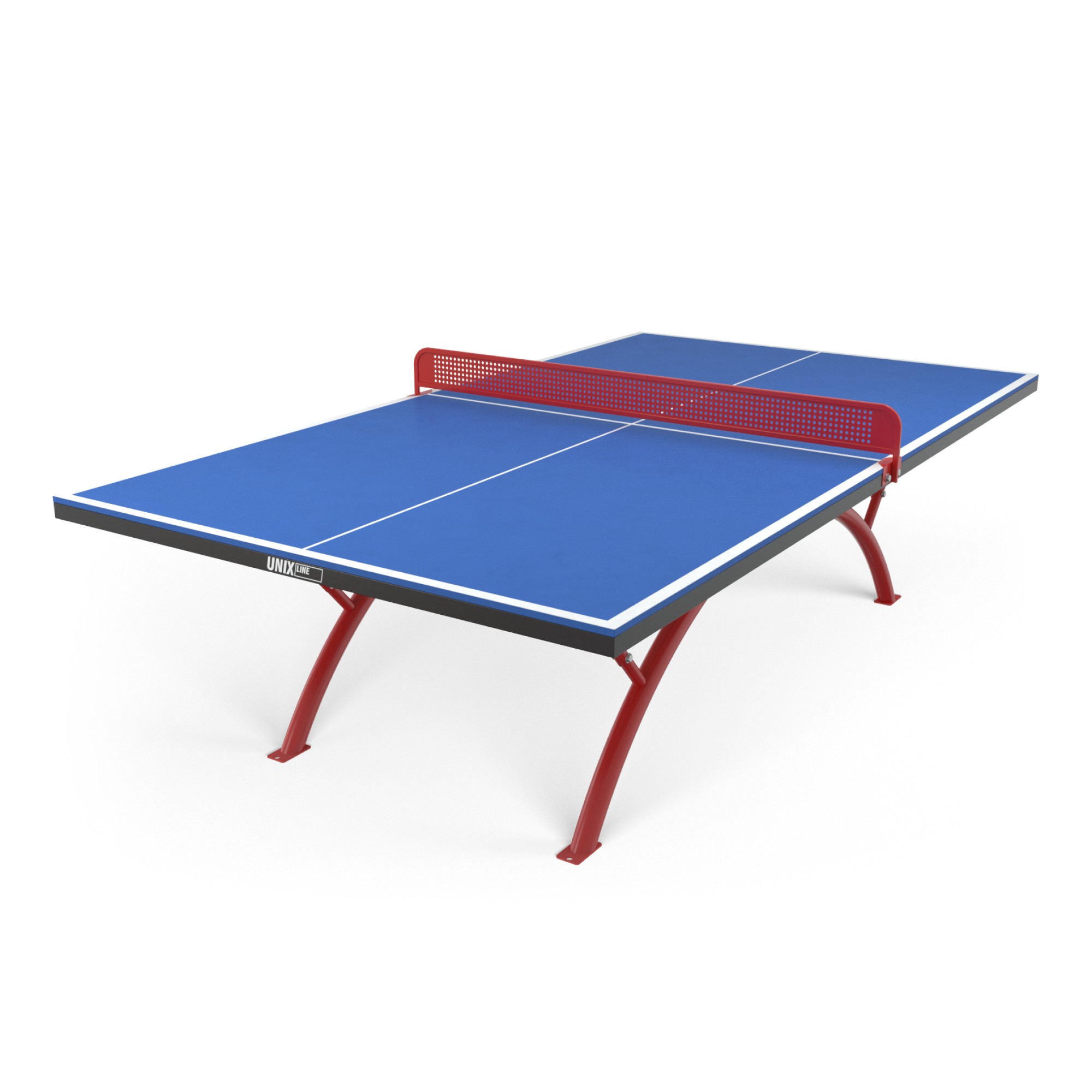 фото Антивандальный теннисный стол unix line 14 mm smc tts14anvblr blue\red