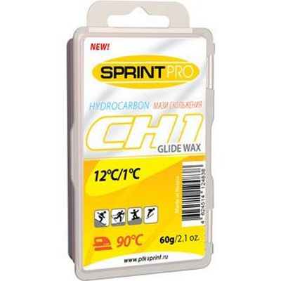 

Мазь скольжения (парафин) Sprint PRO СН1 (+12 -1 °C) 60 гр. желтая