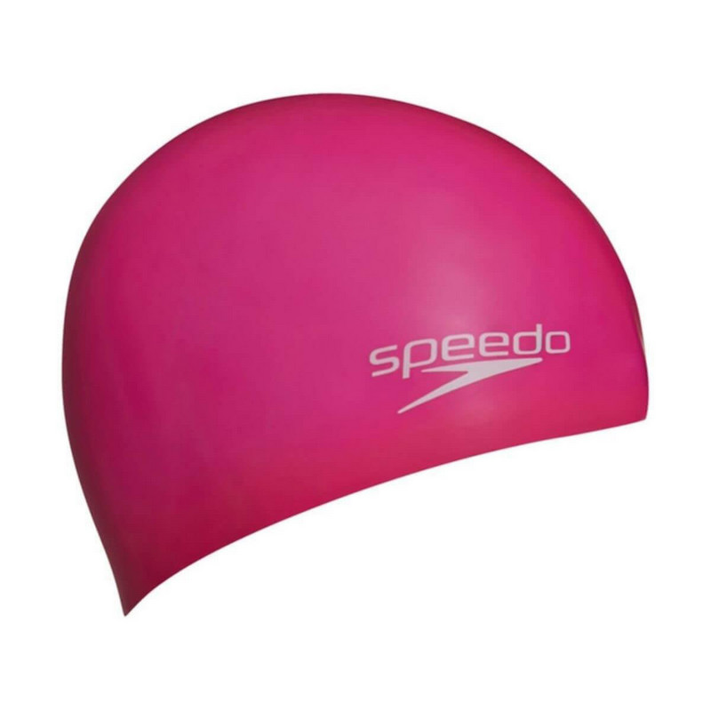     Speedo Plain Moulded Silicone Cap Jr 8-70990F290, , 