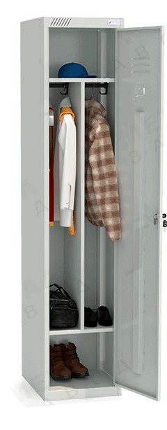 Шкаф для одежды Metall Zavod ШРС 11-400 с перегородкой 185х40х50см
