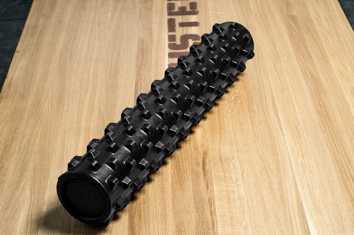 фото Роллер массажный yousteel grid foam roller, 780х150мм чёрный