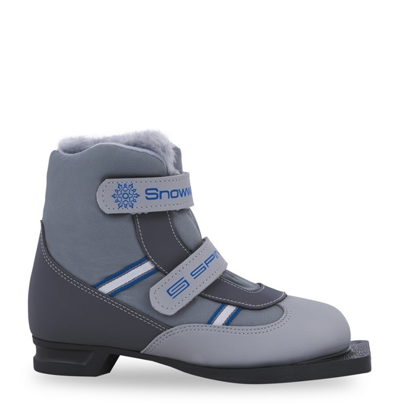 Купить Лыжные ботинки Spine NN75 Kids Velcro/Baby 104 серый,