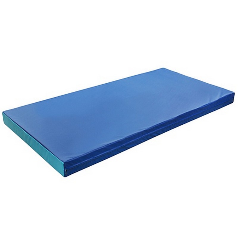 Мат гимнастический 100x200x8см сине-голубой 800_800