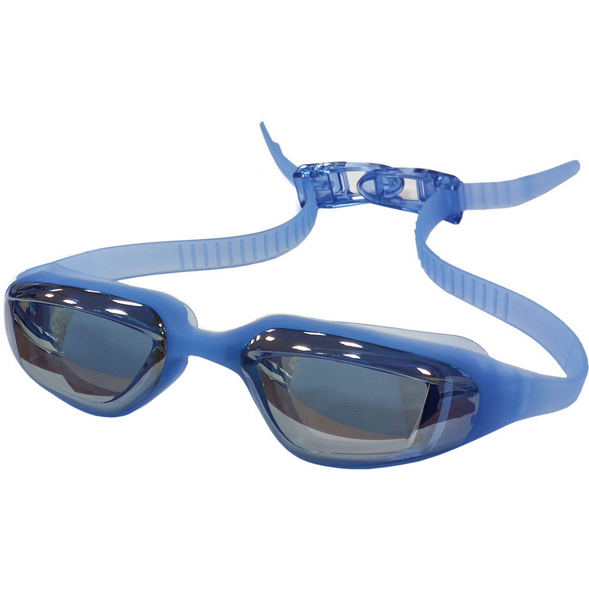 Купить Очки для плавания зеркальные взрослые Sportex E39695 голубой,