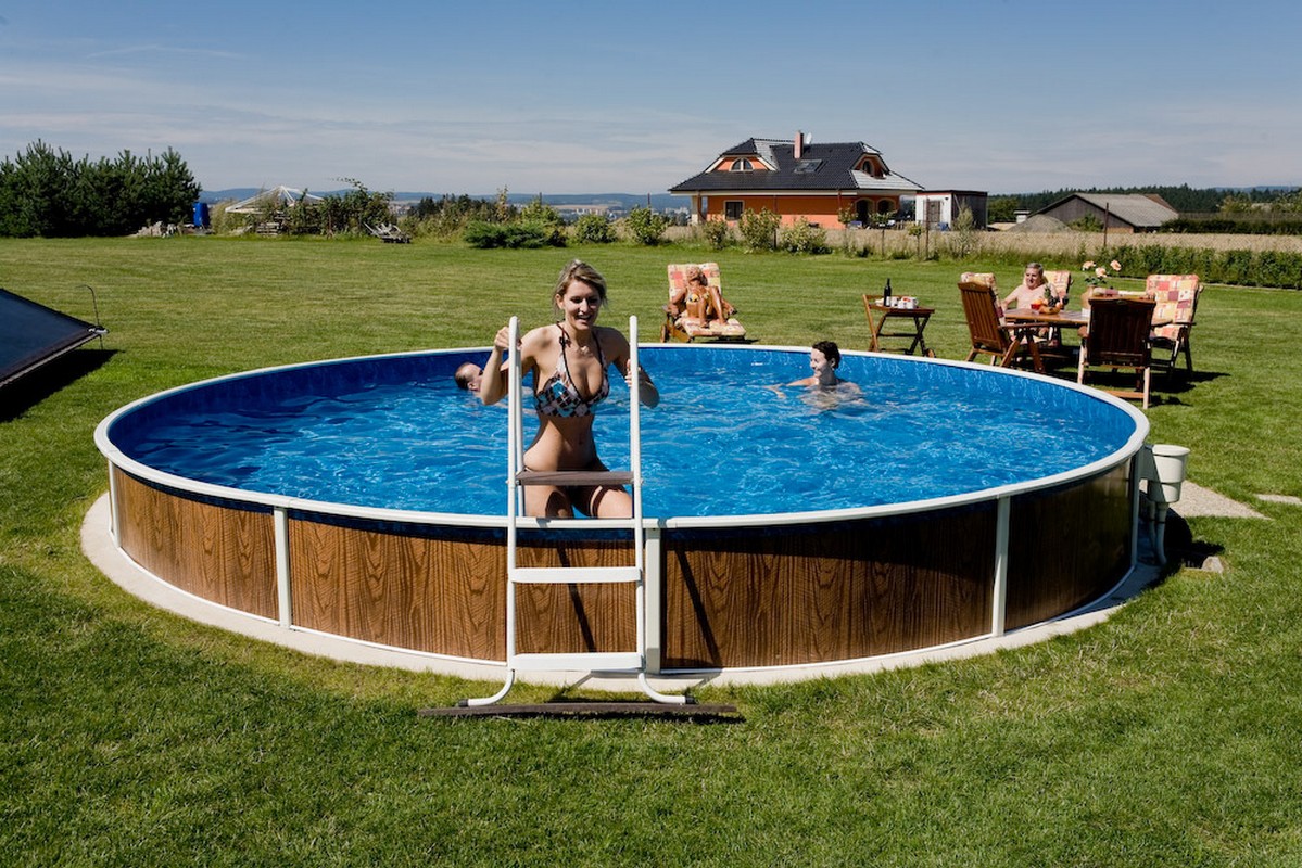 Морозоустойчивый бассейн Azuro 403DL, круглый 5,5х1,2 м комплект Standart (фильтр Poolmagic) 1199_800