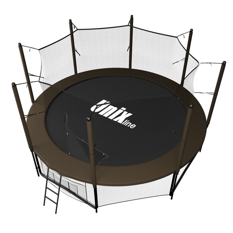 фото Батут unix line 10 ft black brown (inside)