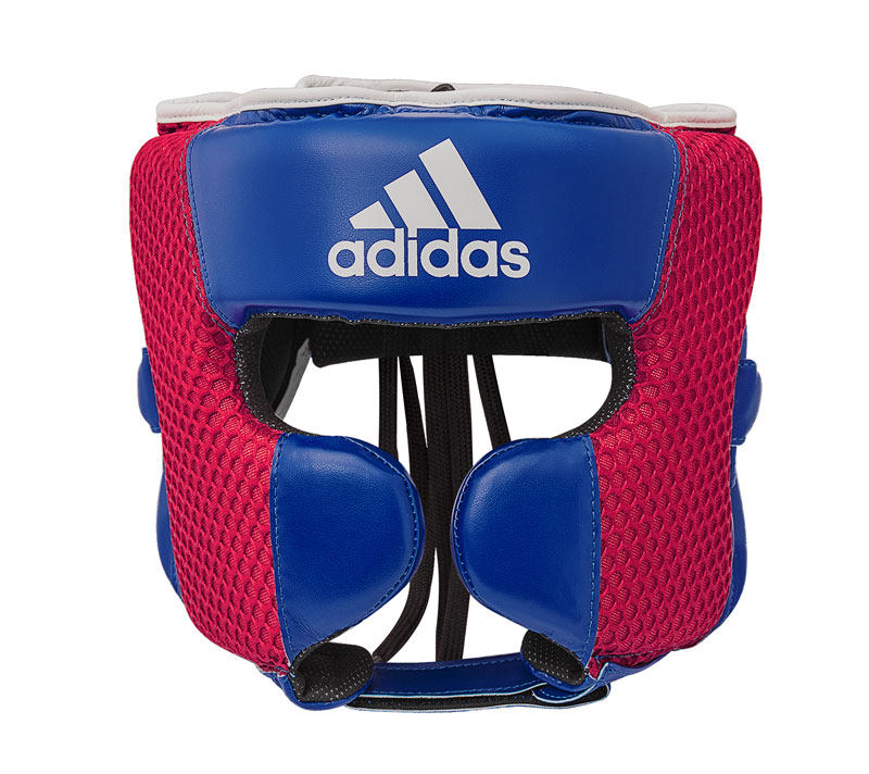 Шлем боксерский Adidas Hybrid 150 Headgear adiH150HG сине-красный,  - купить со скидкой