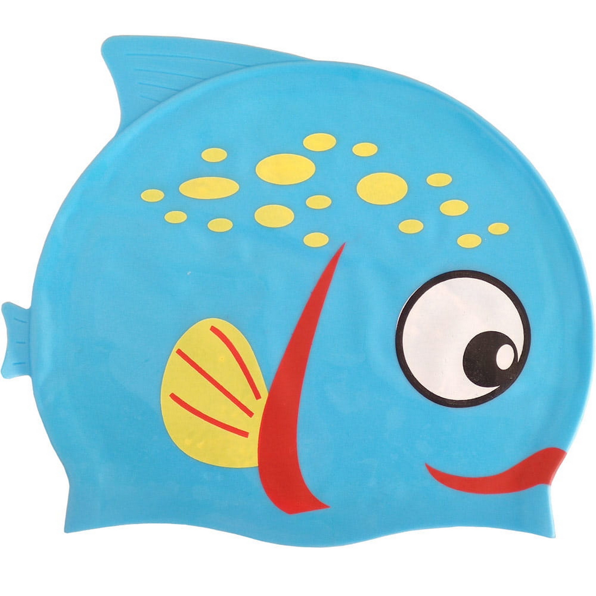 Купить Шапочка для плавания детская Sportex силикон E38898-10 голубая Рыбка,