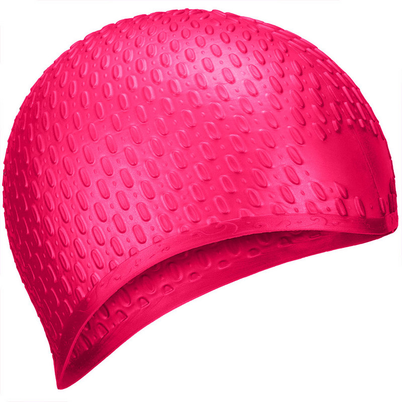 Шапочка для плавания Sportex силиконовая B31519-2 Bubble (Розовый),  - купить со скидкой