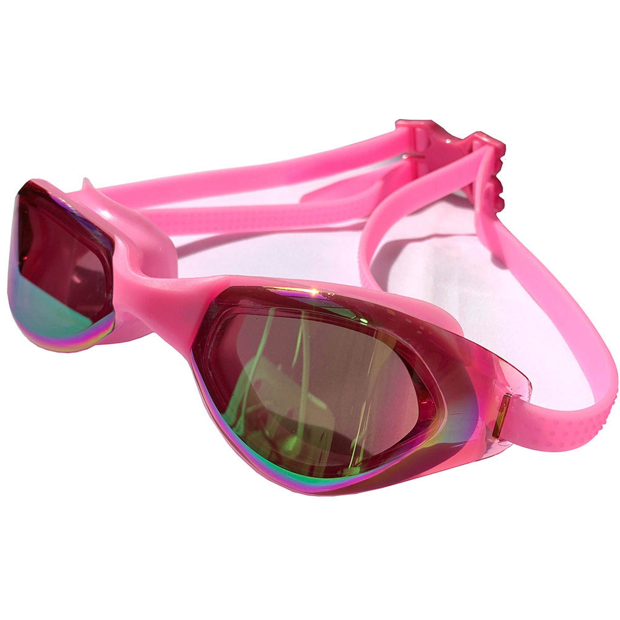 Купить Очки для плавания Sportex взрослые, зеркальные E33119-2 розовый,