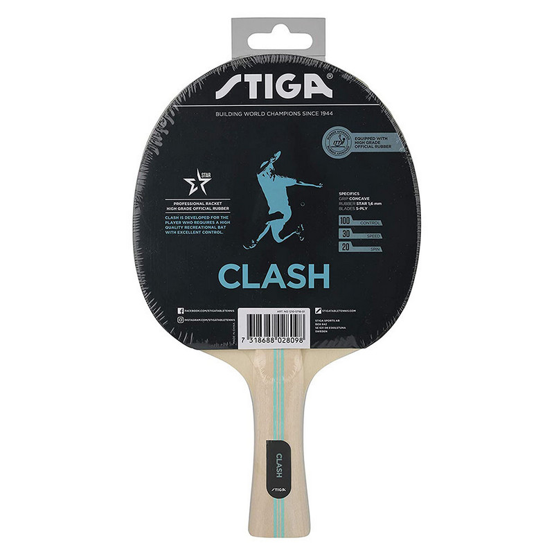 фото Ракетка для настольного тенниса stiga clash hobby, 1210-5718-01