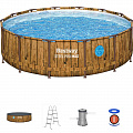 Каркасный бассейн 427х107см, фильтр-насос, лестница, тент Bestway Splashview Pool 561JM 120_120
