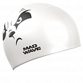 Юниорская силиконовая шапочка Mad Wave Emotions M0574 24 0 00W Белый 120_120