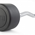 Штанга неразборная обрезиненная 40 кг. Изогнутый гриф VictoryFit VF-DX5400 120_120