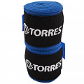 Бинт боксерский Torres PRL619016BU, длина 2,5 м, ширина 5 см, 1 пара, хлопок, синий 120_120