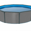 Морозоустойчивый бассейн Poolmagic Anthracite круглый 550x130 см комплект оборудования Standart 120_120