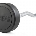 Штанга неразборная обрезиненная 25 кг. Изогнутый гриф VictoryFit VF-DX5250 120_120