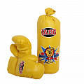 Набор боксерский детский Jabb (мешок 40x15см + пара перчаток) желтый JE-3061 120_120