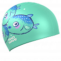 Юниорская силиконовая шапочка Mad Wave Fugu fish M0574 23 0 00W Голубой 120_120