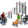 Комплекс для инвалидов-колясочников Traning W-7.03 Hercules 5196 120_120