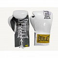 Боксерские перчатки Everlast боевые 1910 Classic 8oz белый P00001663 120_120