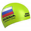 Силиконовая шапочка Mad Wave Swimming team M0558 18 0 10W Салатовый 120_120