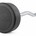 Штанга неразборная обрезиненная 30 кг. Изогнутый гриф VictoryFit VF-DX5300 120_120