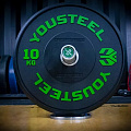 Диск 10кг YouSteel Training PRO черный 120_120