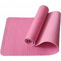 Коврик для йоги Sportex E40039 ЭВА 183х61х0,7 см (розовый Мрамор) 120_120