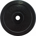 Диск обрезиненный Torres 5 кг PL50705, d.25мм, черный 120_120