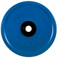 Диск олимпийский d51мм евро-классик MB Barbell MB-PltCE-20 20 кг синий 120_120