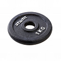 Диск чугунный 1 кг Star Fit d26 мм BB-204 черный 120_120
