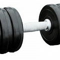 Гантель профессиональная хром/резина 37 кг. Iron King IK 500-37 120_120
