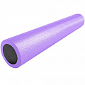 Ролик для йоги полнотелый 2-х цветный, 90х15см Sportex PEF90-46 фиолетовый\черный 120_120